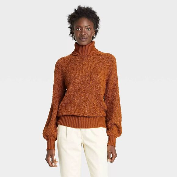 Who What Wear Turtleneck Sweater - Caramel Cafe‎ Size Small NWT - Picture 1 of 3